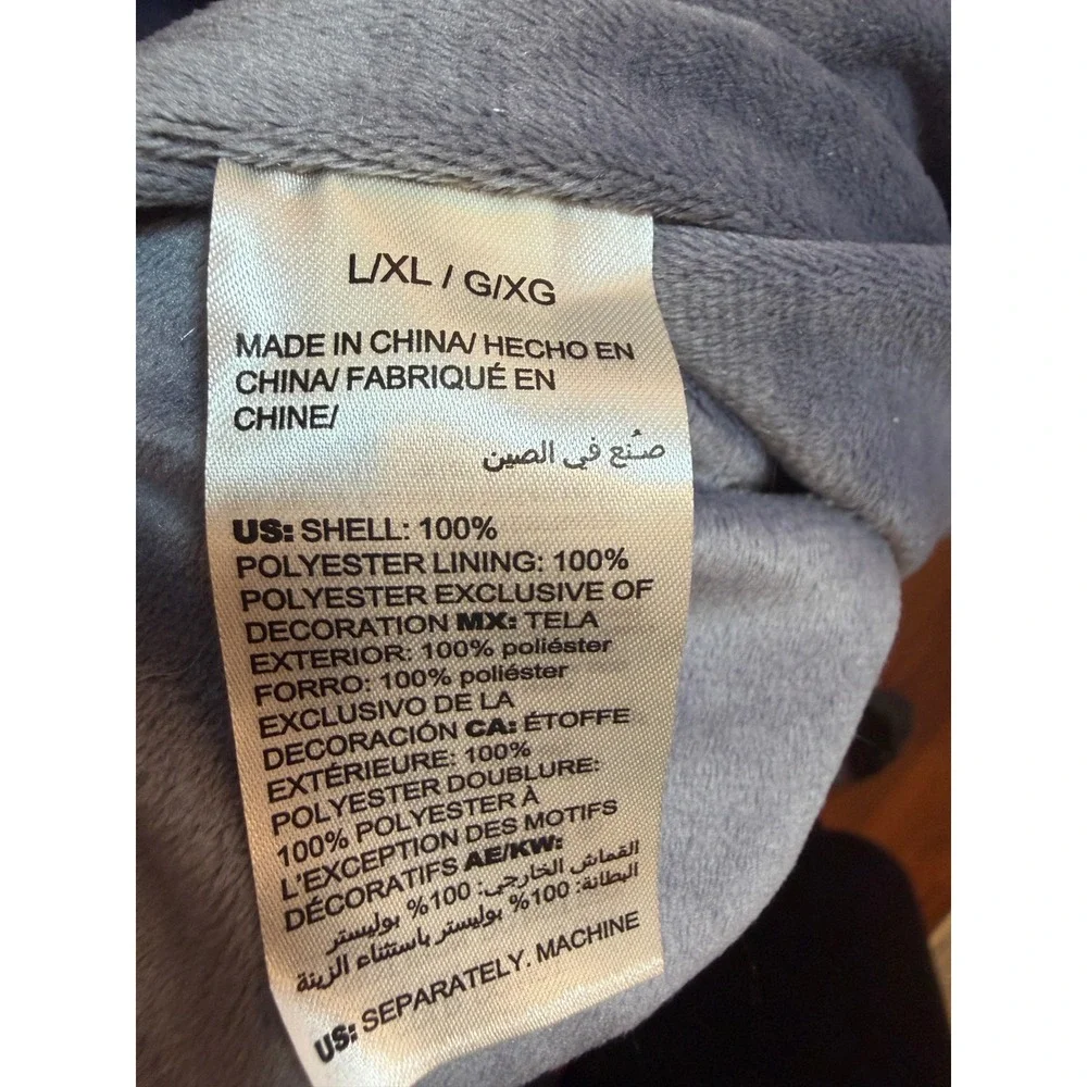 Soma Plush High Shine Long Robe Mystery‎ Blue L/XL NWT Belted Cozy Sleepwear